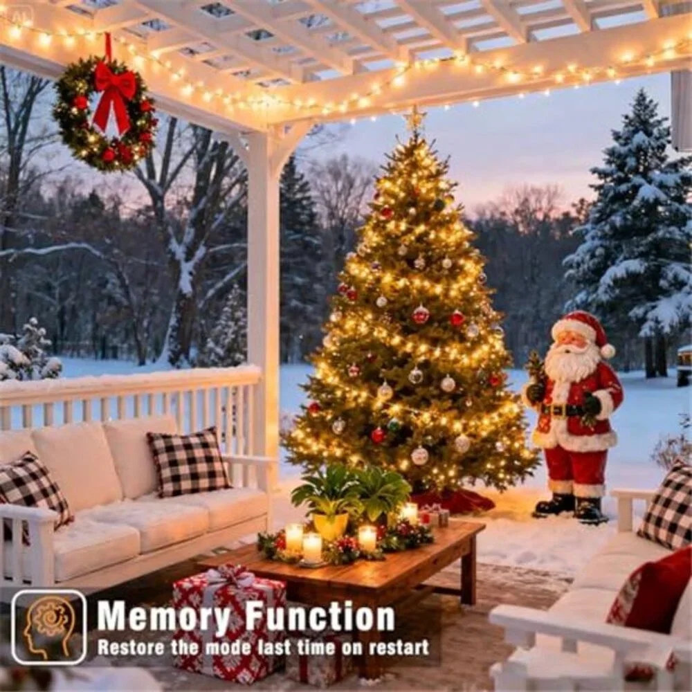 66FT 200 LED String Lights Outdoor Indoor Christmas Fairy Twinkle Warm White